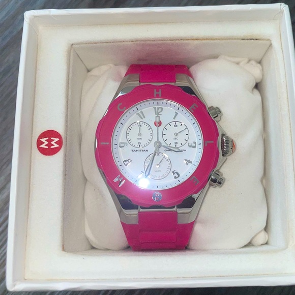 Michele Pink Watch NEVER WORN - Picture 3 of 4